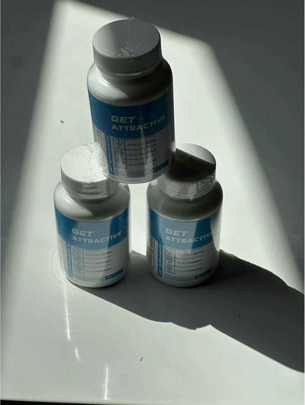 3 Pack - Get Attractive Biotin Vitamin E Vitamin B6 EXP 2/27